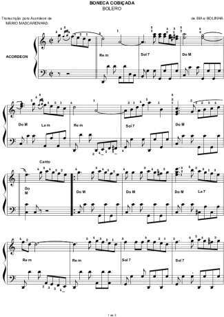4133 Sheet music - Abro Mão - Accordion