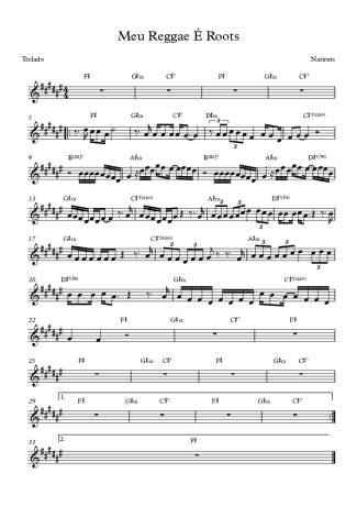 6924 Bladmuziek - Meu Reggae é Roots - Keyboard