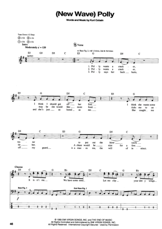 19221 Sheet music - (New Wave) Polly - Bass