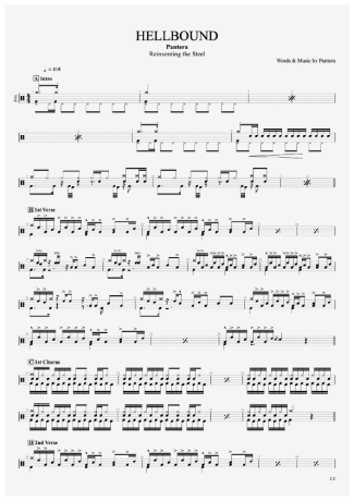 34656 Sheet music - Hellbound - Drums