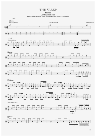 34742 Sheet music - The Sleep - Drums