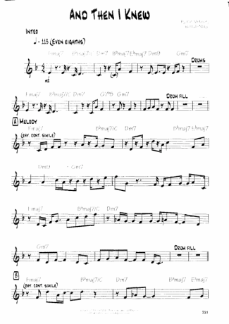 19250 Sheet music - And Then I Knew - Guitar