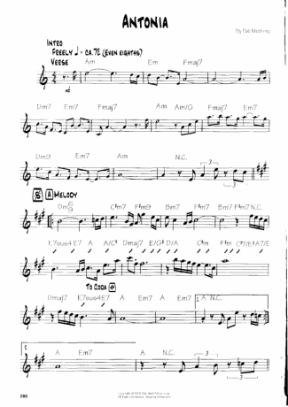 19251 Sheet music - Antonia - Guitar
