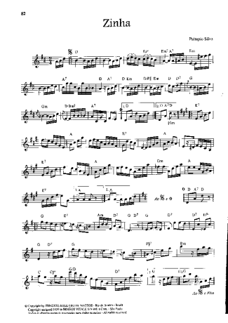3368 Sheet music - Zinha - Flute
