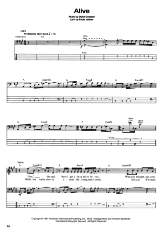 23456 Sheet music - Alive - Bass