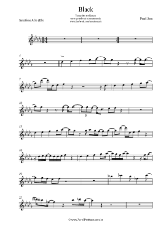 22792 Sheet music - Black - Alto Saxophone