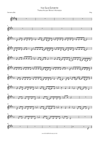 43804 Sheet music - Na Sua Estante - Clarinet (Bb)