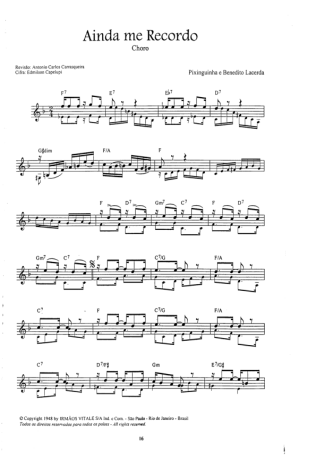 16637 Sheet music - Ainda Me Recordo - Keyboard