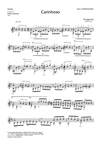 7847 Sheet music - Carinhoso - Acoustic Guitar