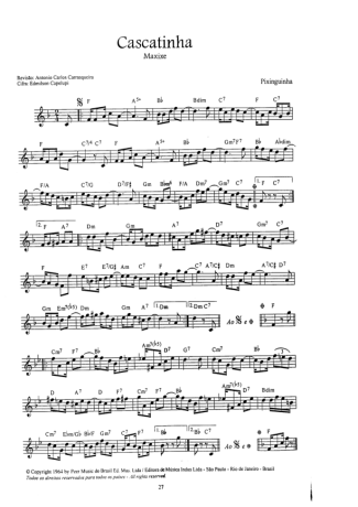 16772 Sheet music - Cascatinha - Small Guitar