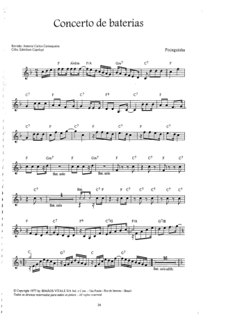 16649 Sheet music - Concerto De Baterias - Keyboard