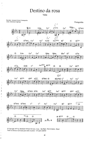16923 Partitura - Destino Da Rosa - Bandolim