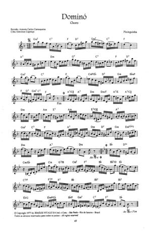 16785 Sheet music - Dominó - Small Guitar