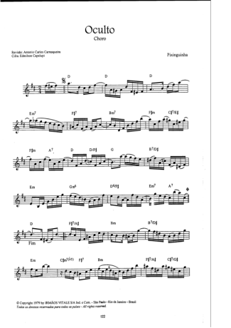 17013 Sheet music - Oculto - Clarinet (C)