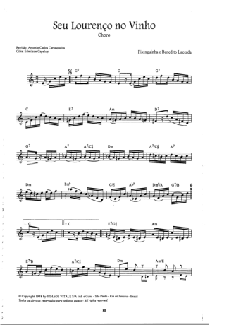 17028 Sheet music - São Lourenço No Vinho - Clarinet (C)