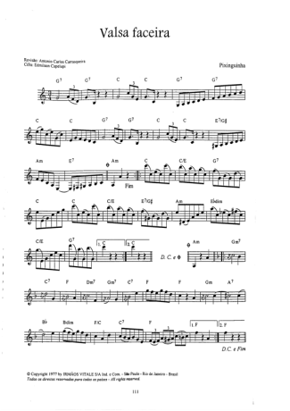 16971 Sheet music - Valsa Faceira - Mandolin