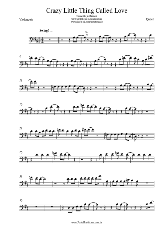 21885 Sheet music - Crazy Little Thing Called Love - Cello