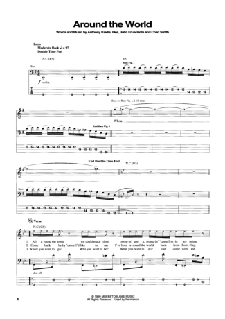 15530 Sheet music - Around The World - Bass