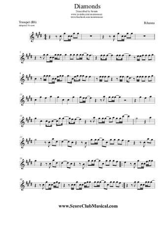 4879 Sheet music - Diamonds - Trumpet