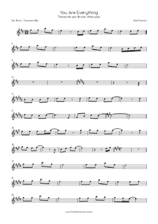 43832 Sheet music - You Are Everything - Tenor Saxophone Soprano (Bb)