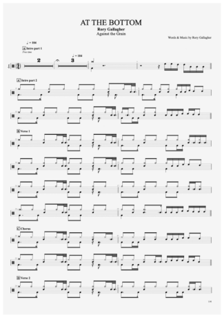34665 Sheet music - At The Bottom - Drums