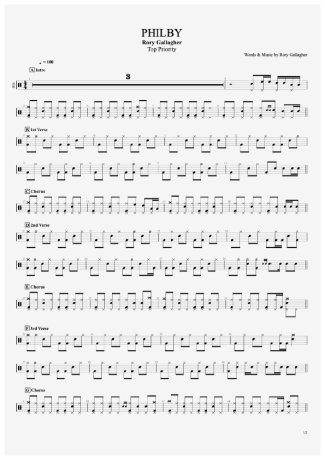 35214 Partitura - Philby - Bateria
