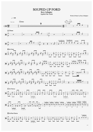 34395 Partitura - Souped-Up Ford - Bateria