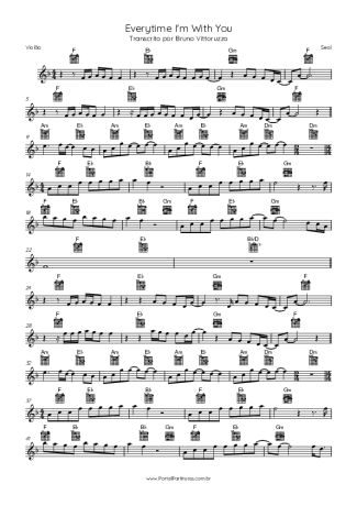 44125 Sheet music - Everytime I´m With You - Acoustic Guitar