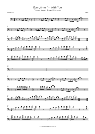 44127 Sheet music - Everytime I´m With You - Cello