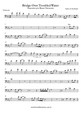 21918 Partitura - Bridge Over Troubled Water - Violonchelo