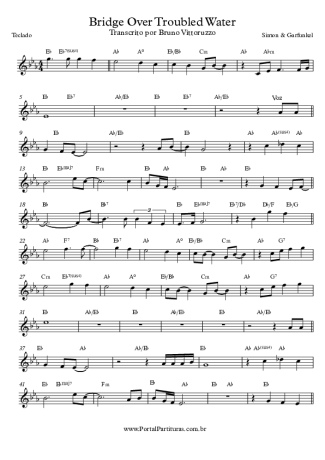 21913 Partitura - Bridge Over Troubled Water - Teclado
