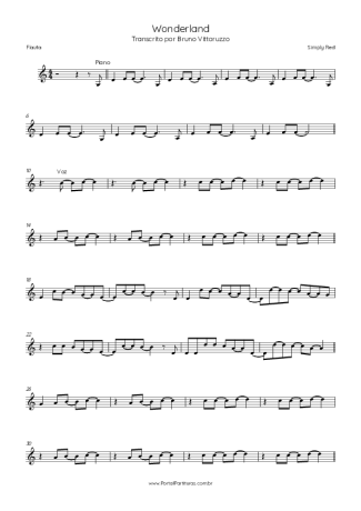 36952 Sheet music - Wonderland - Flute