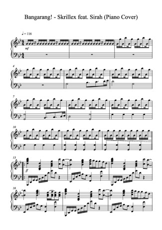 43415 Spartiti - Bangarang - Pianoforte