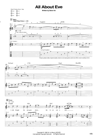 19417 Sheet music - All About Eve - Guitar