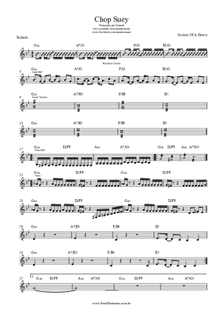 25264 Sheet music - Chop Suey - Keyboard