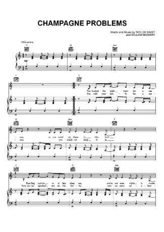 43458 Sheet music - Champagne Problems - Piano