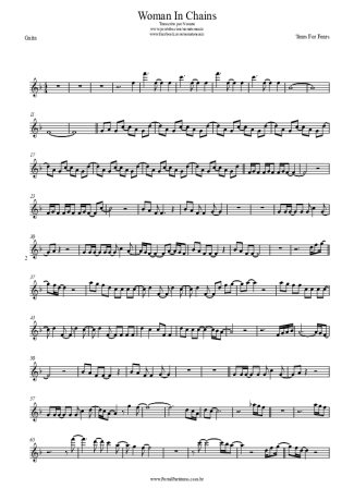 25283 Sheet music - Woman In Chains - Harmonica