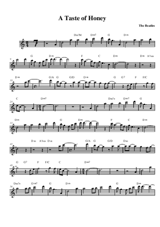 1030 Sheet music - A Taste of Honey - Alto Saxophone