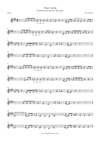 38180 Sheet music - Your Love - Flute