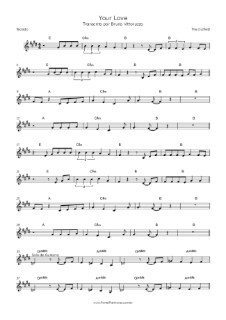 38184 Noten - Your Love - Keys