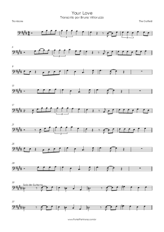 38185 Sheet music - Your Love - Trombone