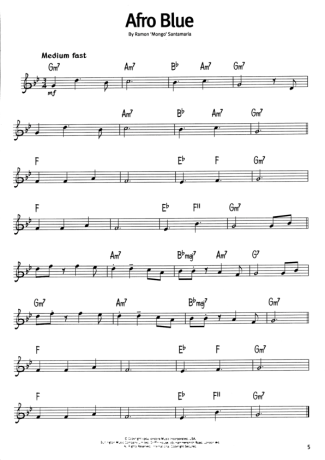 15973 Sheet music - Afro Blue - Harmonica