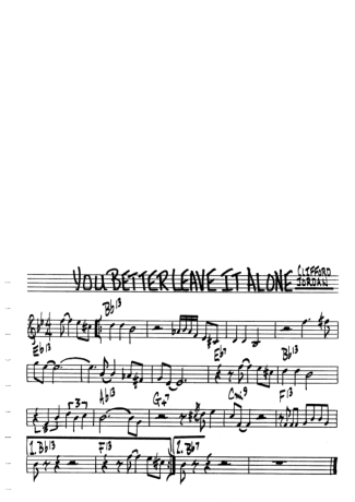 14380 Sheet music - You Better Leave It Alone - Violin