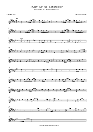 27698 Sheet music - (I Can´t Get No) Satisfaction - Clarinet (Bb)