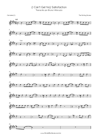 27699 Sheet music - (I Can´t Get No) Satisfaction - Clarinet (C)