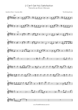 27702 Sheet music - (I Can´t Get No) Satisfaction - Tenor Saxophone Soprano (Bb)
