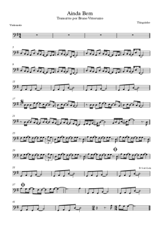 8111 Sheet music - Ainda Bem - Cello