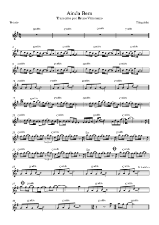 8107 Sheet music - Ainda Bem - Keyboard