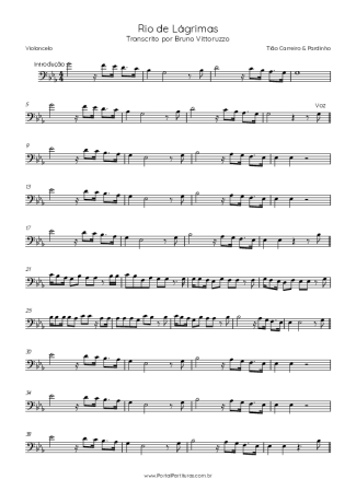 44272 Sheet music - Rio De Lágrimas - Cello