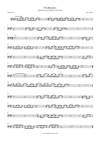 44152 Sheet music - Meditação - Cello